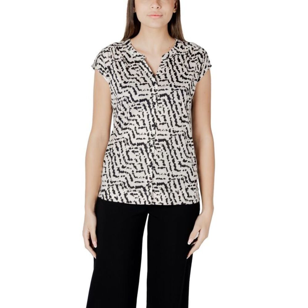 Street One Cream Cotton Women's T-Shirt